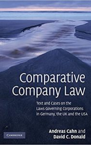 Read more about the article Comparative Company Law By Andreas CaHn