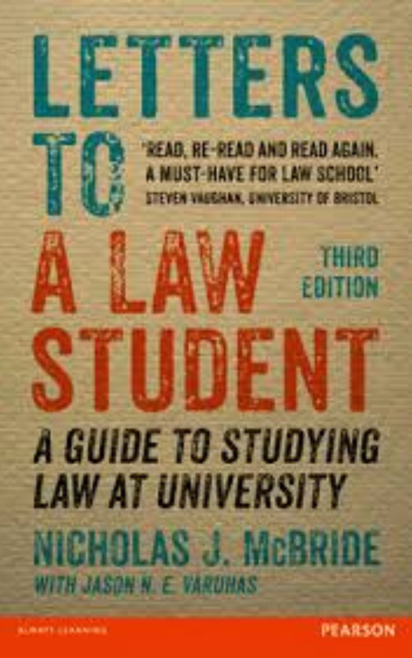 You are currently viewing Letters to a Law Student By Nicholas j. McBride