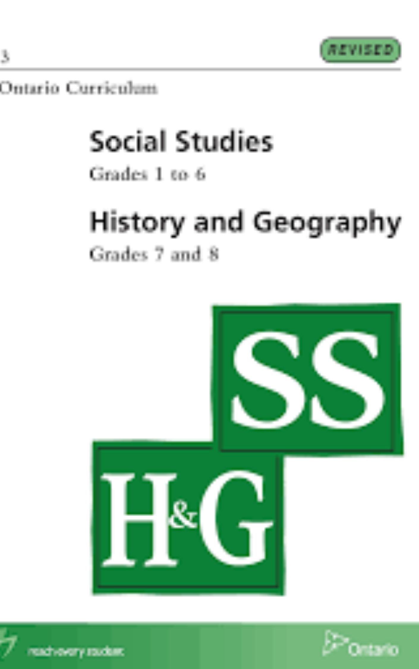 Social Studies/History & Geography By Ontario