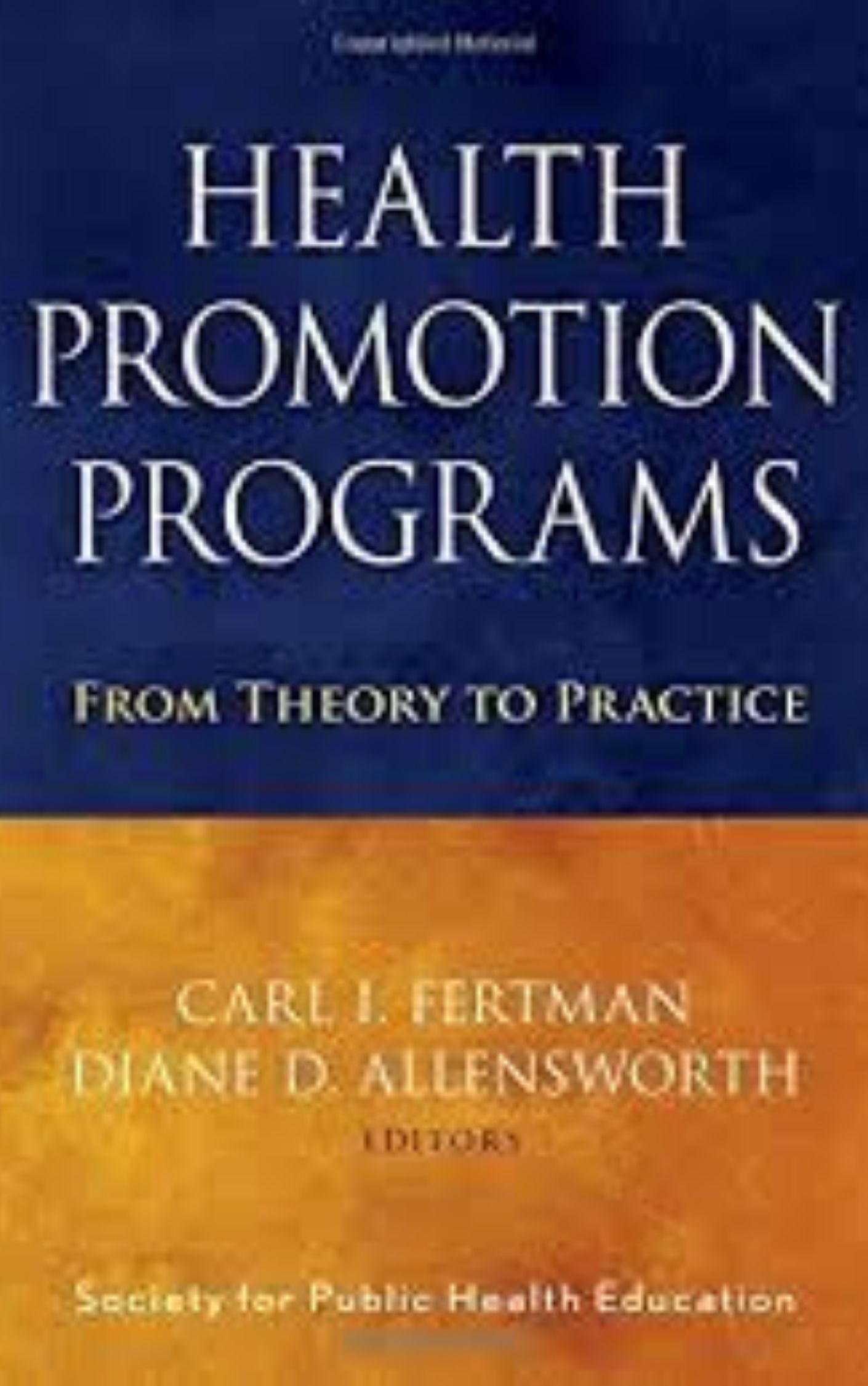 Health Promotion Programs by Jossey-Bass