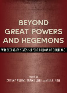 Beyond Great Powers and Hegemons by Kristen Williams & Steven Lobell & Neal Jesse