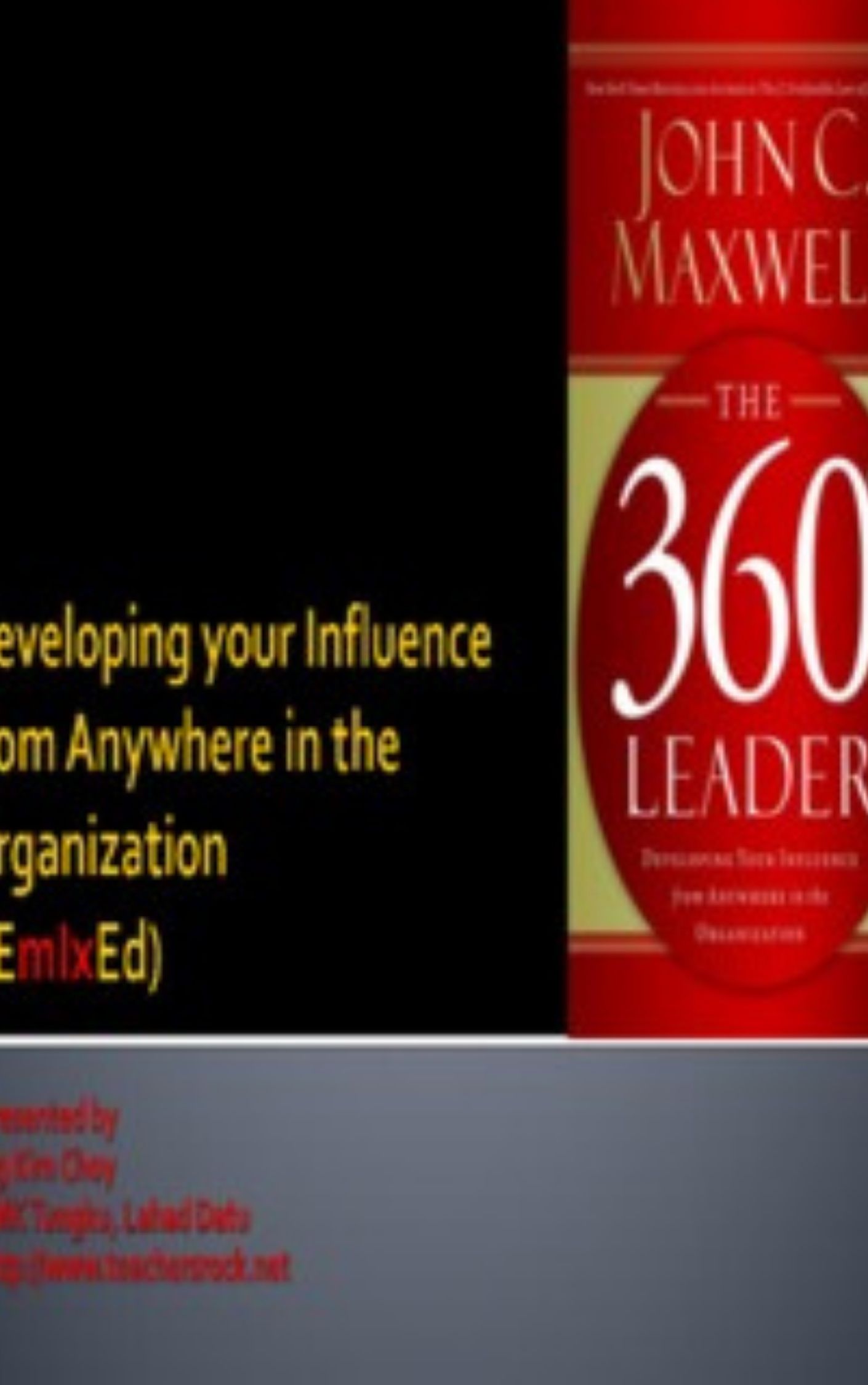 You are currently viewing The 360 Degree Leader Developing Your Influence from Anywhere in the Organization By John C. Maxwell