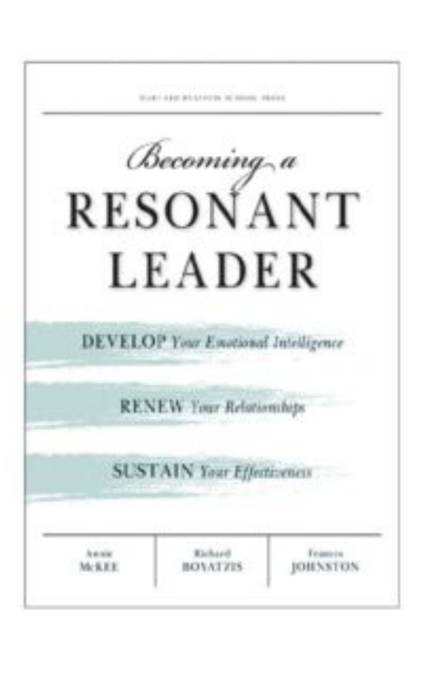 You are currently viewing Becoming a Resonant Leader by Richard E. Boyatzis & Fran Johnston