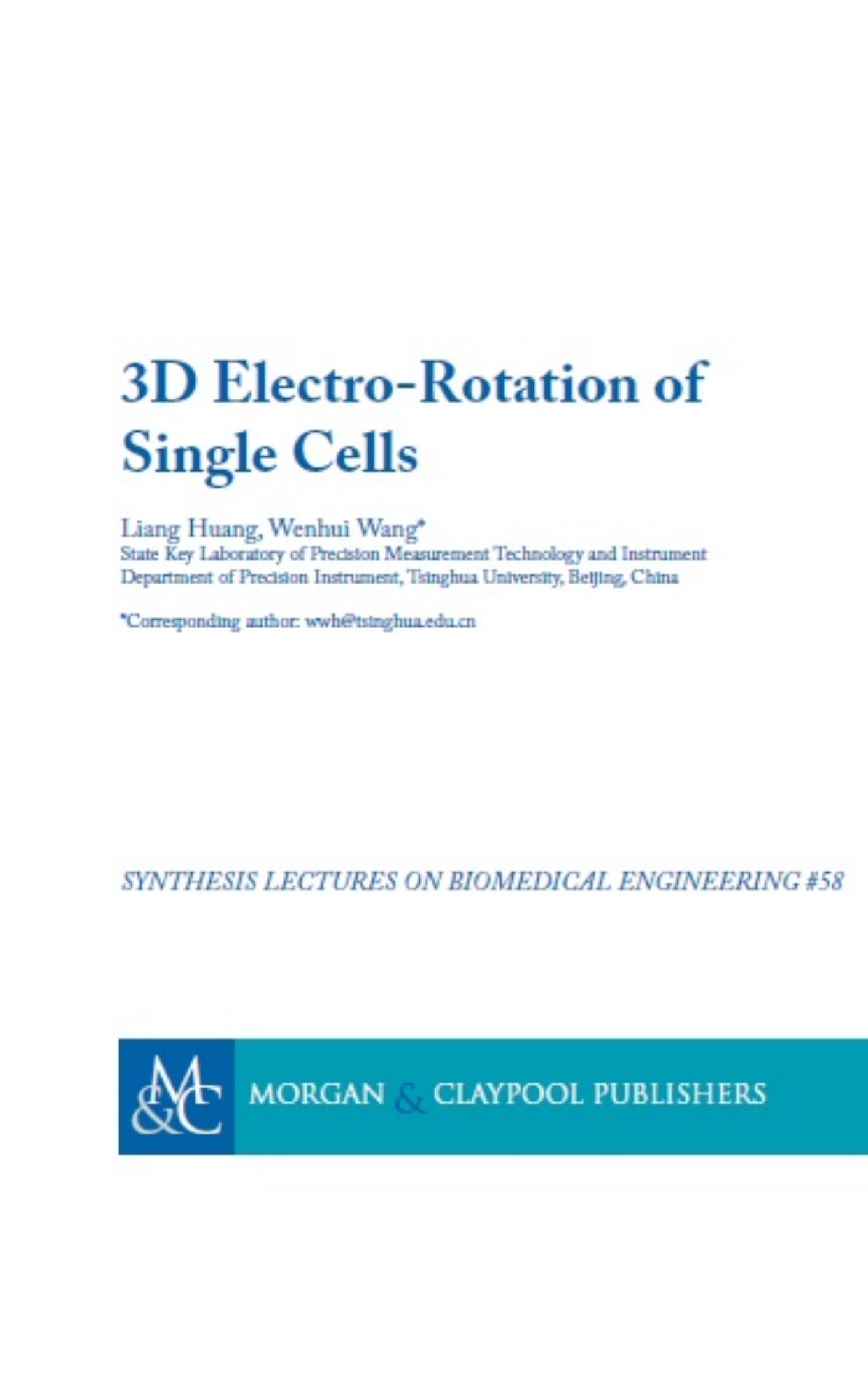 3D Electro Rotation of Single Cells