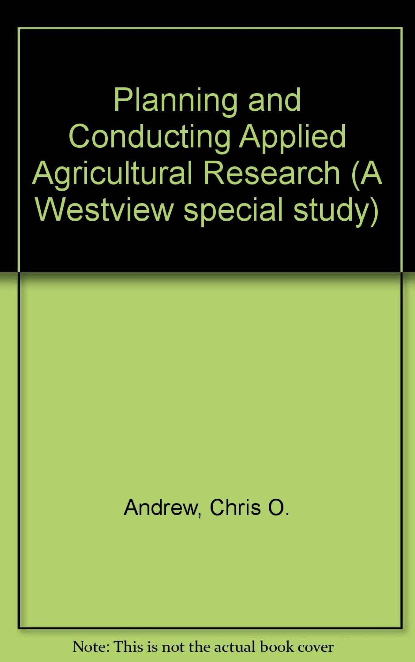 You are currently viewing Planning And Conducting Applied Agricultural Research by Peter E. Hildebrand