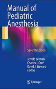 Read more about the article Pediatric Anesthesia by  Philipp Houck