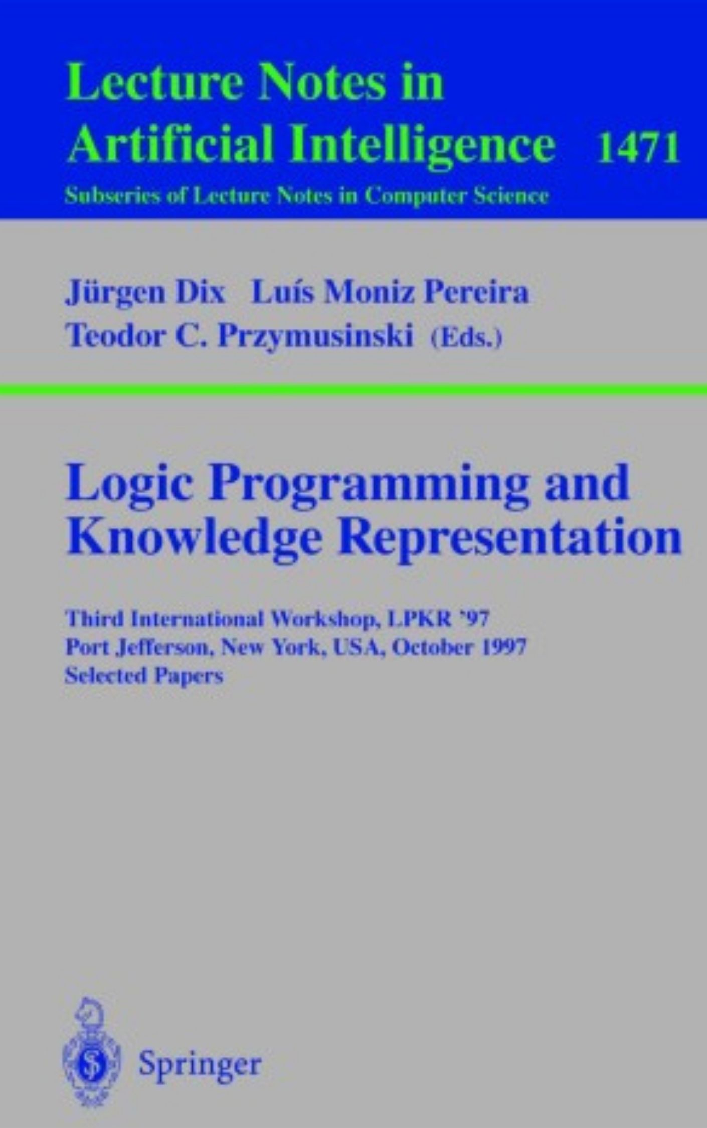 Logic Programming and Knowledge Representation