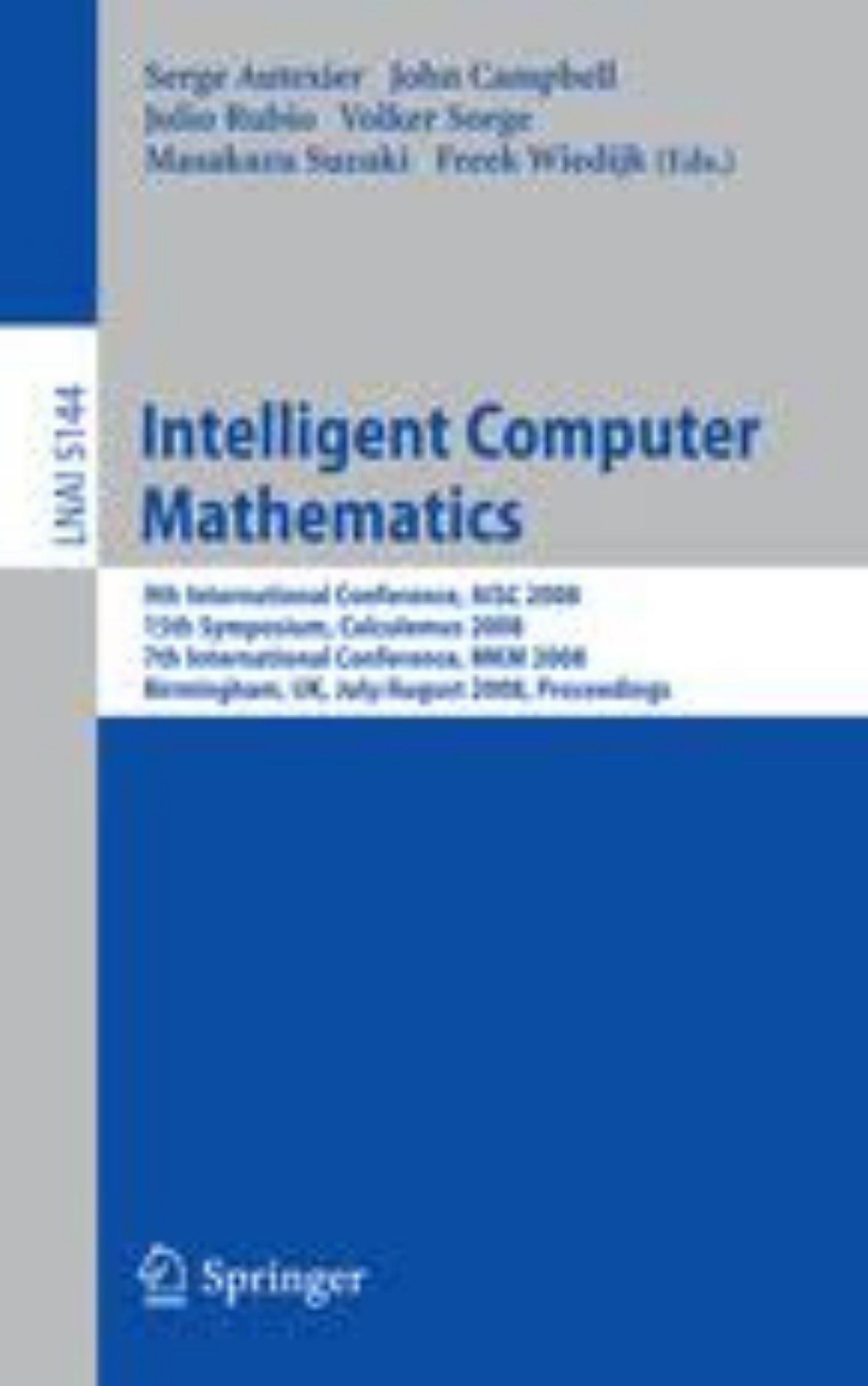 You are currently viewing Intelligent Computer Mathematics 9th International Conference by Campbell